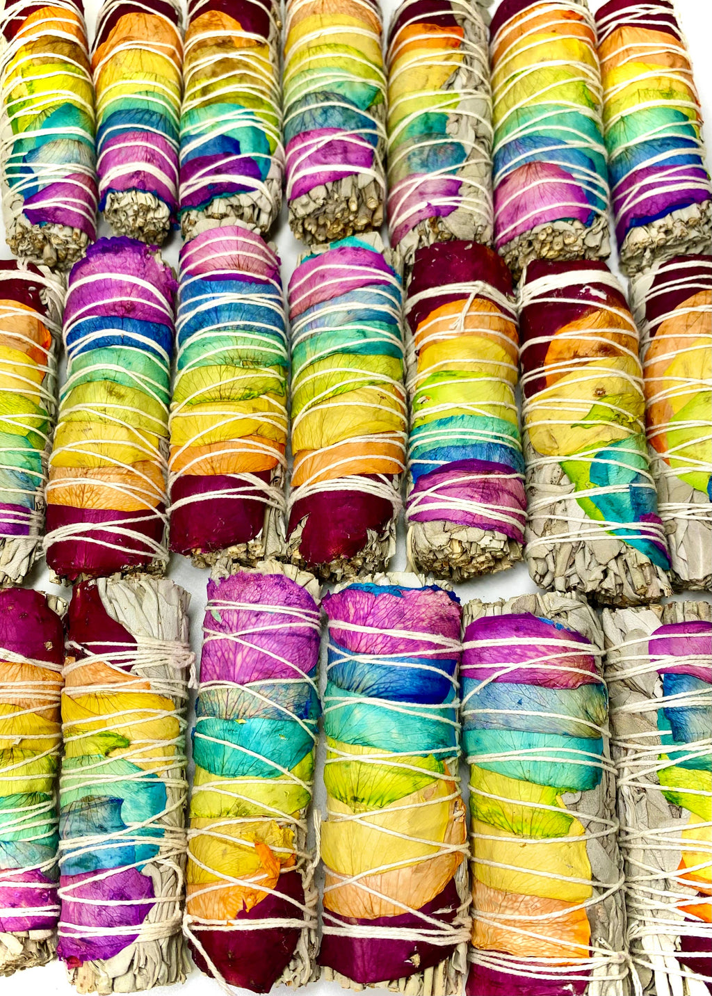 7 Chakra Rose White Sage Bundles Make & Mary